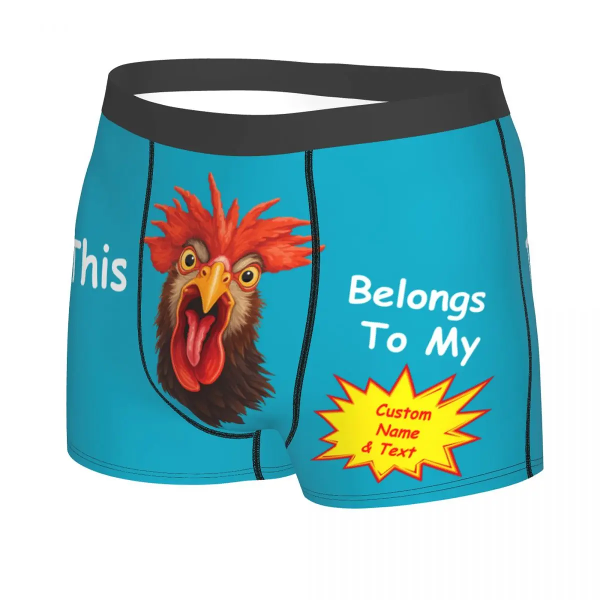 Fashion Personalized Custom Text Photo Boxers Briefs Men's Stretch Underwear Valentine's Day Wedding Gift For Husband Father