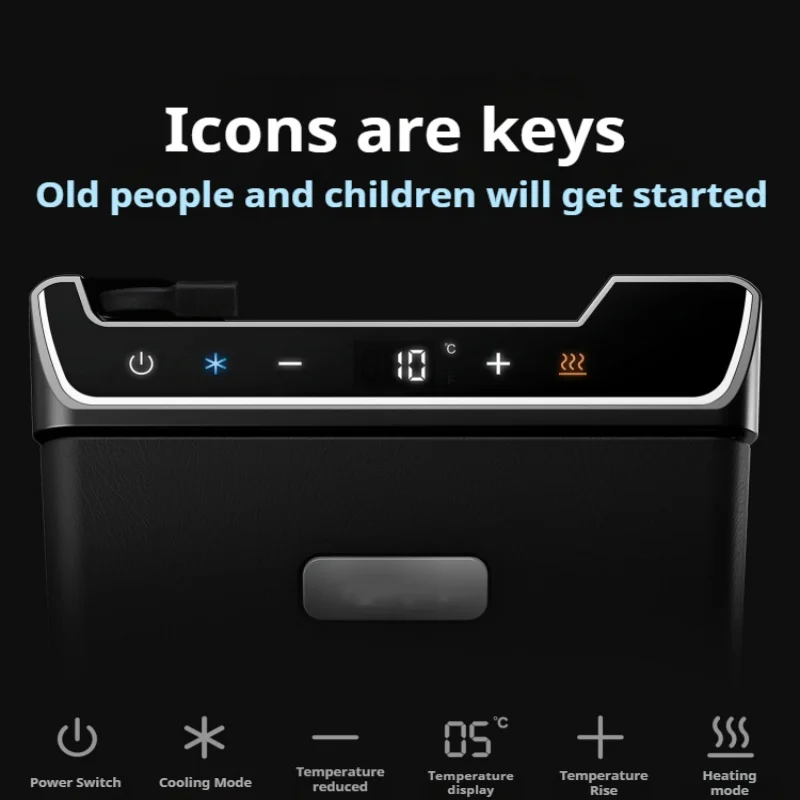 Car Refrigerator for Model Y Rear Seat Portable Semiconductor Freezer 3.6L Energy-saving Mini Fridge Cooling Heating Dual Modes