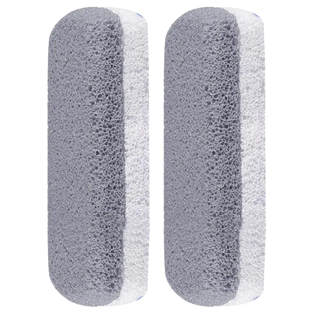 

2pcs Foot Pumice Stone Scrubber Gray White Color Supplies Callus Remover Dead Skin File Reusable