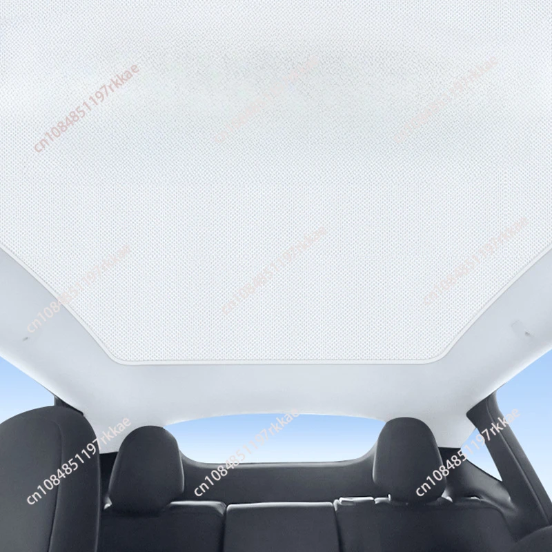 For Tesla Model 3 Y 2021-2024 New Upgrade Ice Cloth Buckle Sun Shades Glass Roof Sunshade Front Rear Sunroof Skylight