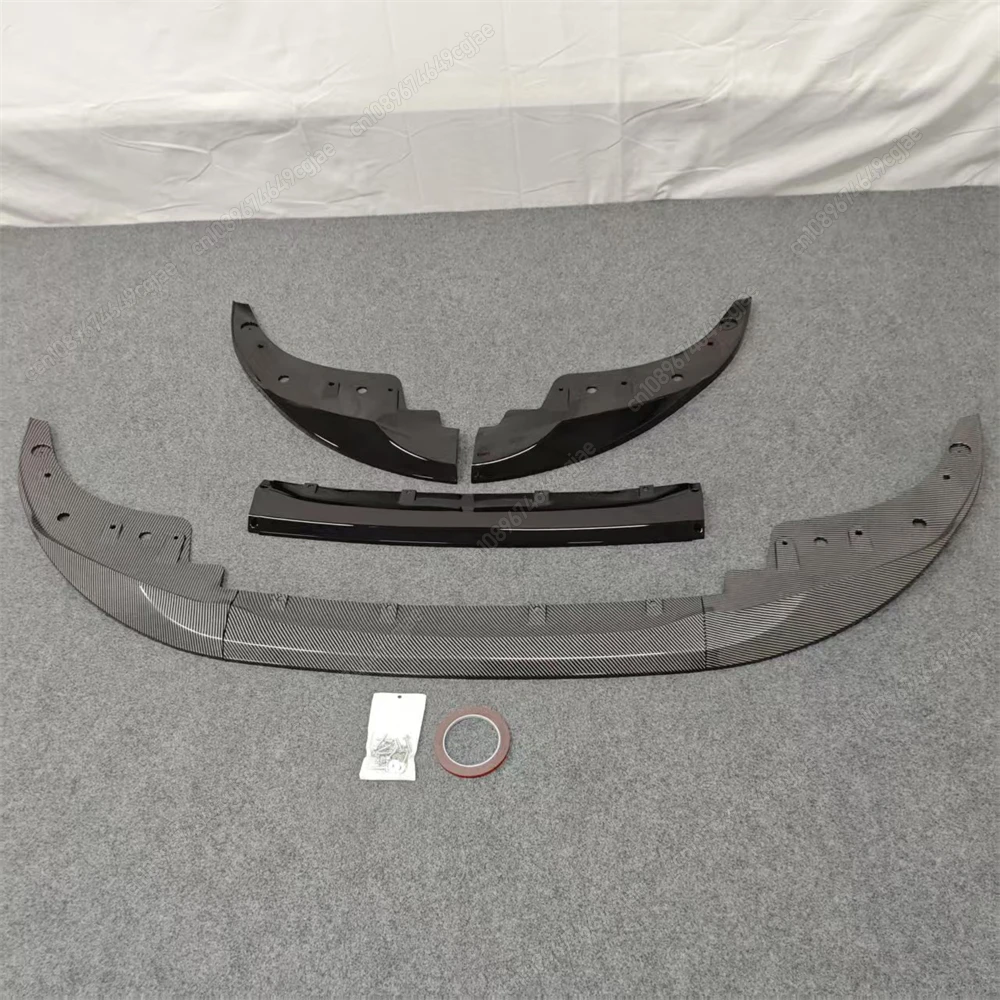 MP نمط سيارة الجبهة الوفير الفاصل الشفاه الناشر لمعان الأسود أطقم لسيارات BMW 4 سلسلة G22 G23 M-Sport 2020-2024 + 2-Door كوبيه/كابريو #4