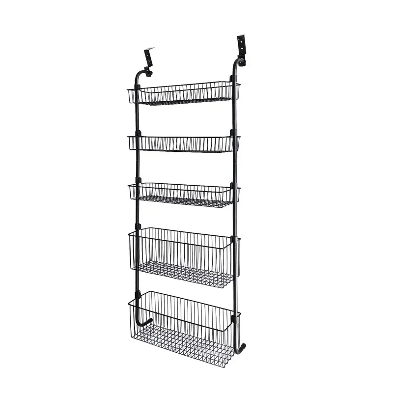 Spot 2024 new home hanging door storage rack multi-layer metal storage rack