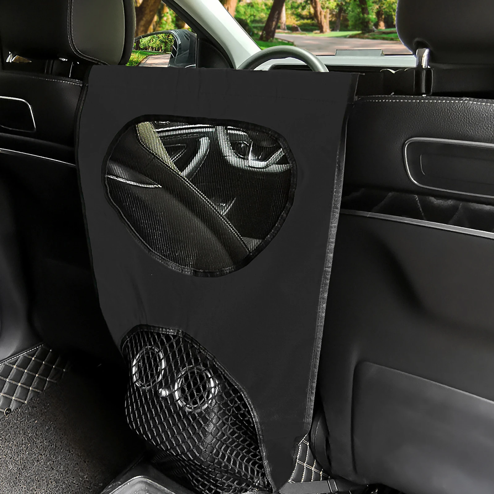 

Vehicle Backseat Barrier Mesh Net Nylon Protective Cover for Car Pet Safety Car Dog Barrier Pet Separation Net