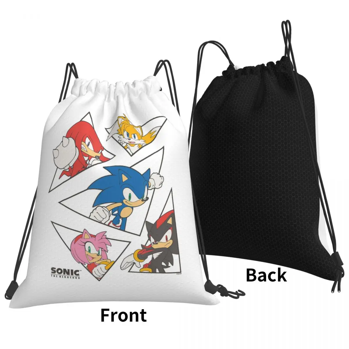 Series Cartoon Cute Anime Racing 90s Backpacks Portable Drawstring Bags Sundries Bag Book Bags for Travel School