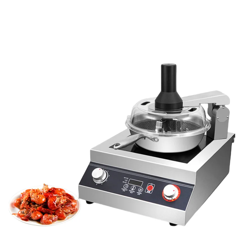 Intelligent cook machine mixer 15KG Small robot cooking equipment timing Automatic stir fry