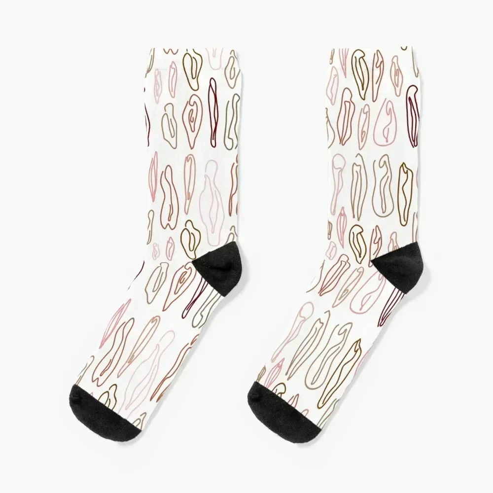 Abstract Vulvart Socks tennis hiking floral Socks Male Women's
