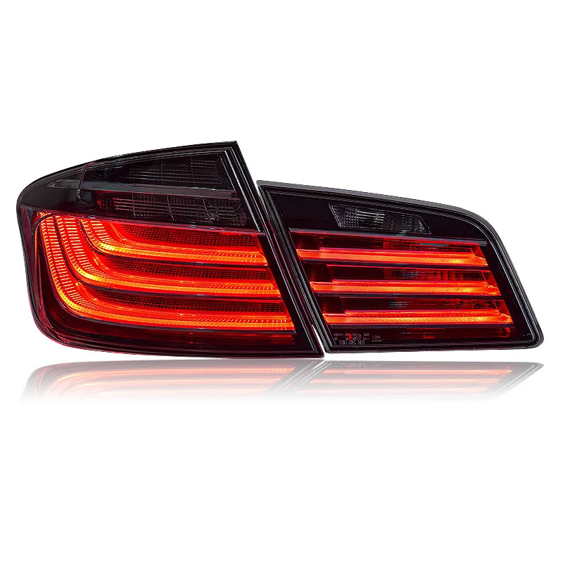 -For Upgraded Smoked Blackened LED Tail Light Assembly for 5 Series F10 F18 520 525 530 10-17 Sequential Turn Signal^