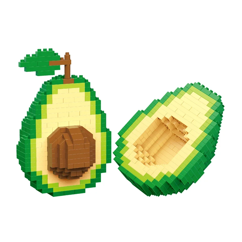 

Apple Peach Banana Micro Mini Building Block Toys-Lifelike Finished Fruits,DIY Assembly,Ideal as Children's Birthday Presents