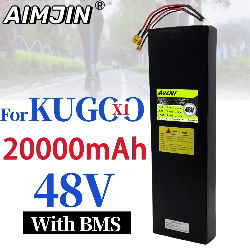Best-selling 13S5P 48V 20Ah 18650 Li-ion Battery Pack for Kugoo X1 JOYOR F5S+/G5/GS5/X5S/Y5S Electric Scooter Battery Pack