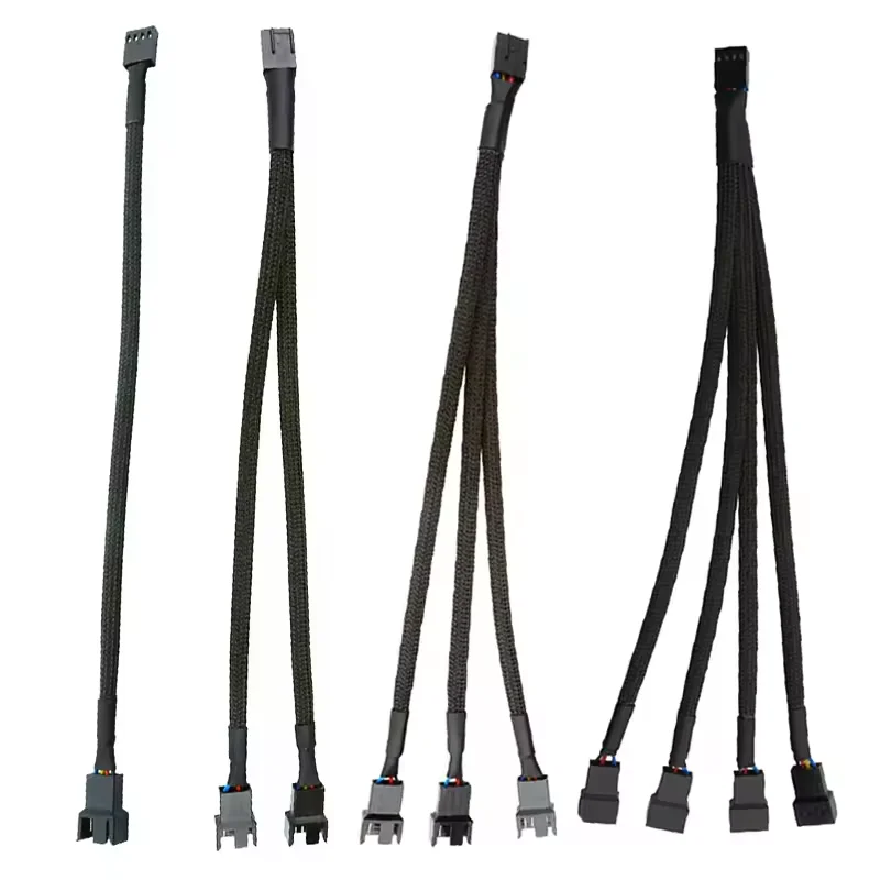 5pcs/lot 4 Pin PWM Connector Male To Female Extender Cable PC Case PWM Fan Extension Power Cable for Computer CPU Cooling System