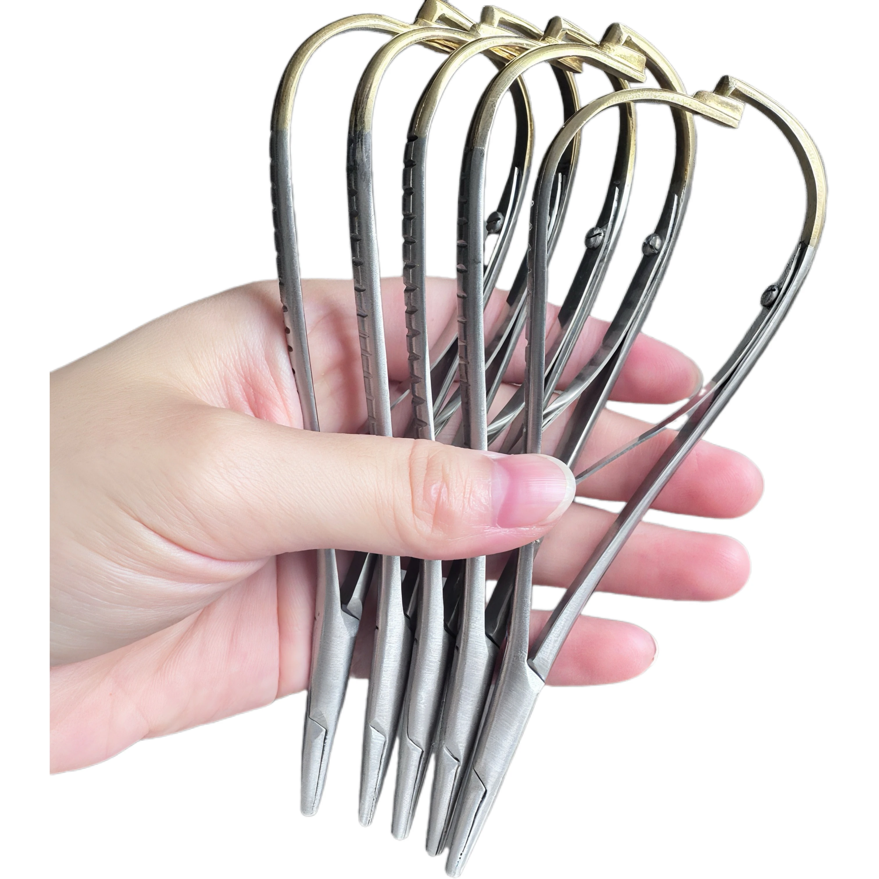 

Dental Needle Holder Tweezers Orthodontic Instrument Stainless Steel Mathieu Needle Holder Tools Dentistry Instrument