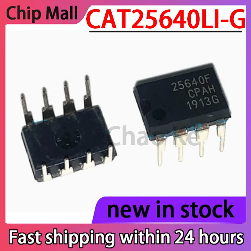 1PCS CAT25640LI-G Direct Insertion DIP-8 64Kb Serial CMOS EEPROM Memory
