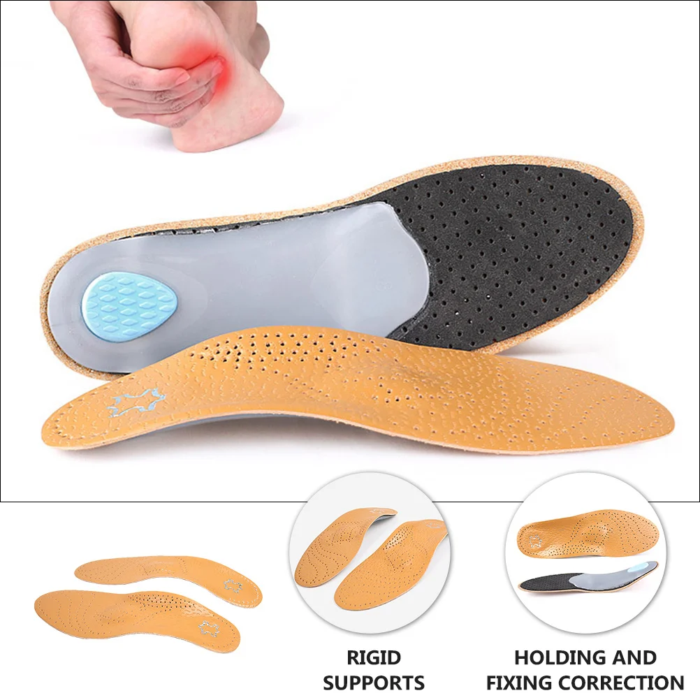 

1Pair Arch Support Insoles Orthotic Flat Foot Correction Heel Pain Relief Breathable Shoe Inserts for Men Women