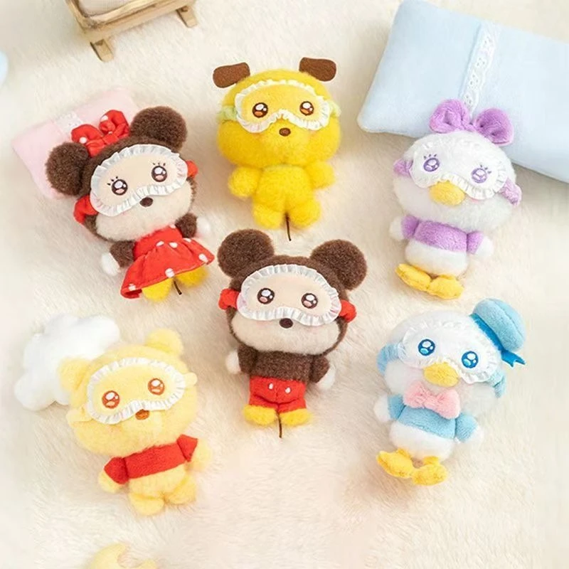 Neue Disney Schielende Pyjamas Serie Blind Box Cartoon Stich Geheimnis Lotterie Box Anime Peripheriegeräte Plüsch Anhänger Urlaub Geschenke