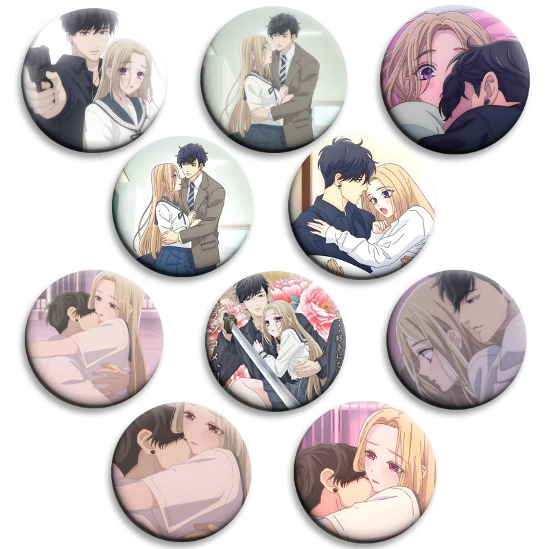 Set de Broches de Anime con el Signo de la Amistad, Personajes de Itsuomi y Yuki, Broches Creativos para Cuello, Mochila, Sombrero, Decoración de Ropa y Accesorios
