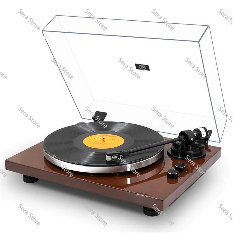 Professional Dynamic Magnetic Vinyl Record Player, HIFI High Fidelity Turntable with Bluetooth & Automatic Stop Function