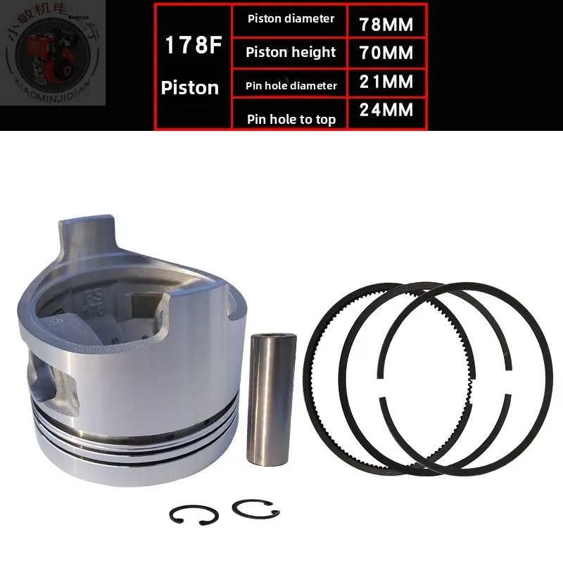 6.5KW 디젤 발전기 부품 178F 피스톤 링 어셈블리용