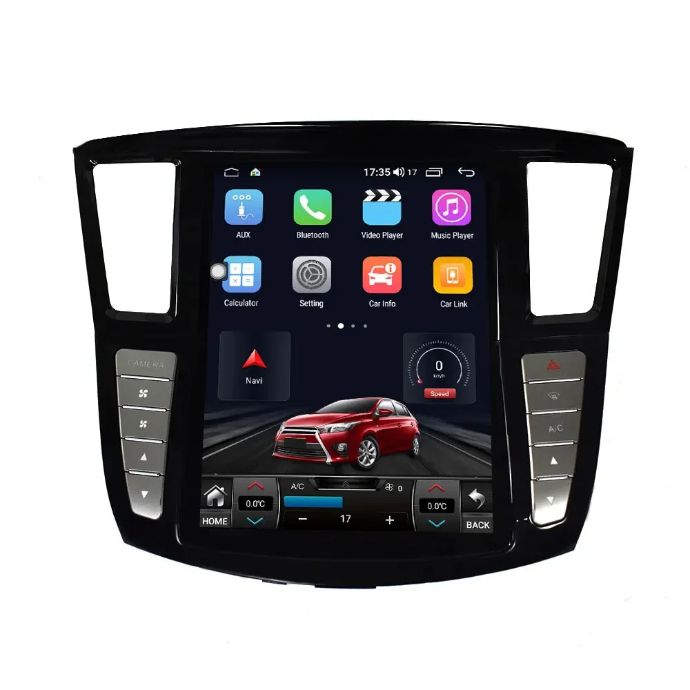 Topnavi 12.1 Inch Vertical Screen Android car stereo GPS Navigation Auto Radio For Tesla Style Infiniti QX60 JX35 2012  -  2019