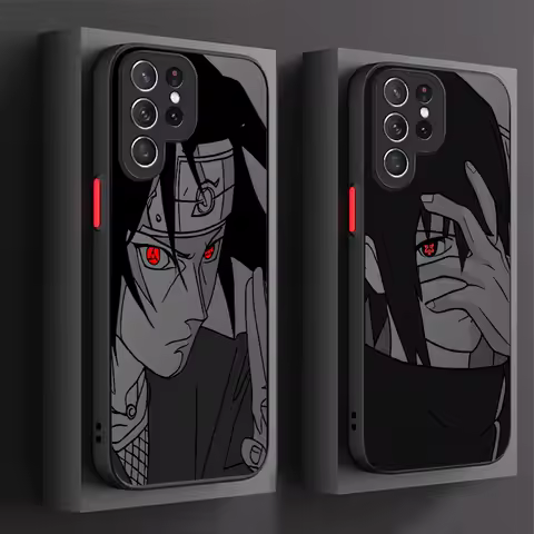 Anime N-NARUTOS Uchiha Itachi Sasuke Case For Samsung Galaxy S25 S23 S24 Ultra S22 S21 Plus FE A56 A36 A26 A16 A06 A15 5G Cover