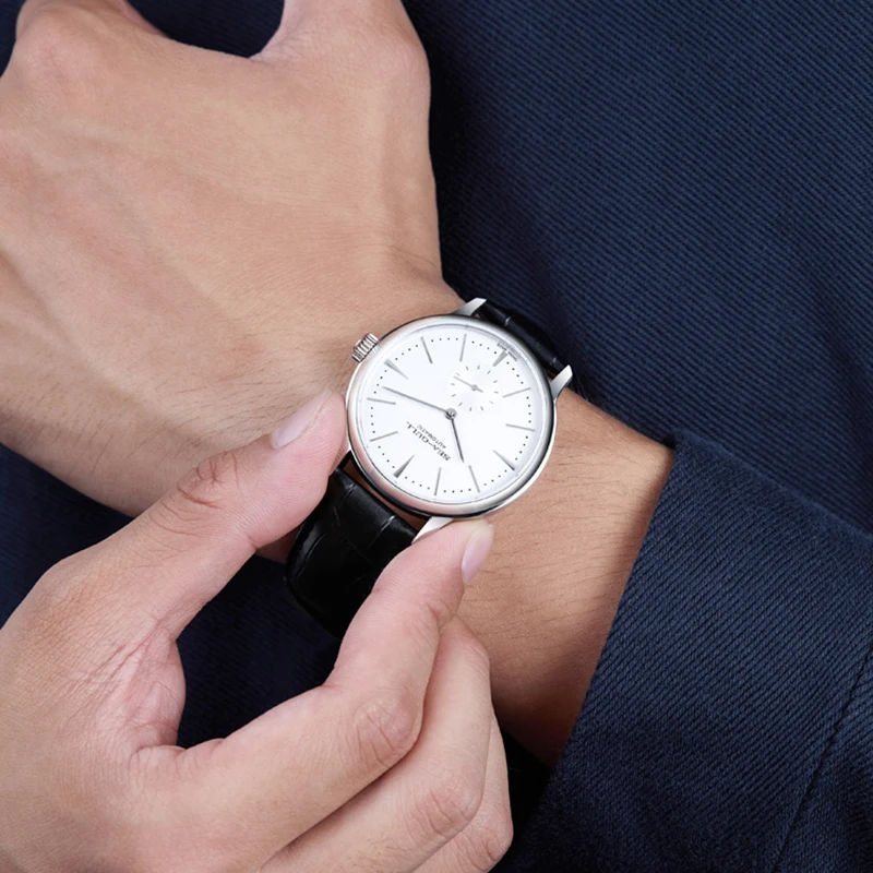 Seagull nuevo reloj de negocios relojes de pulsera mecánicos para hombres 50m relojes de cuero impermeables de San Valentín para hombre reloj