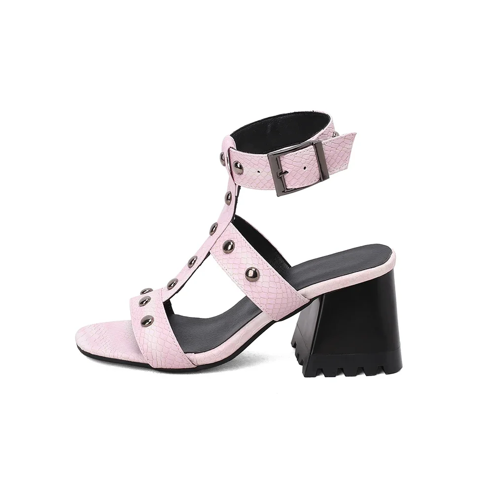 New Summer Comfortable Black Green Women Slingback Sandals Sexy High Heels Lady Shoes Plus Big Small Size 32 43 46 48 - view 3