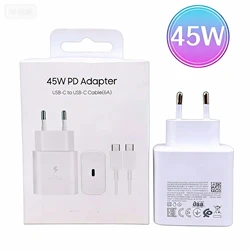 FOR Samsung 45W PD Charger Super Fast Charge Adapter For Galaxy S25 S24 S23 S22 S20 S21 Z Flip Fold 7 6 5 4 3 2 A17 A16 A26 A36