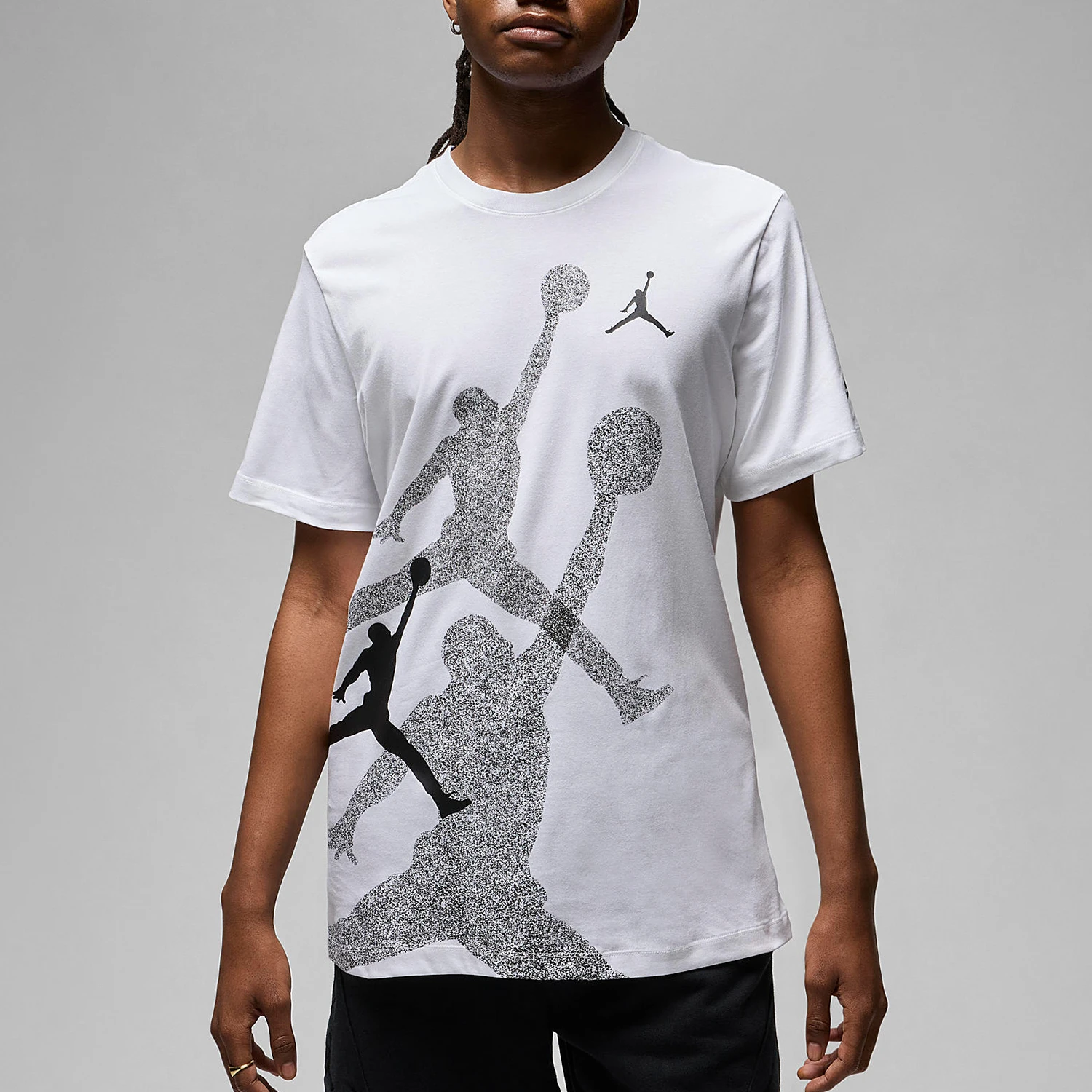 

Nike genuine Jordan Men's Casual Knit Breathable Round Neck T-Shirt FN6026-100