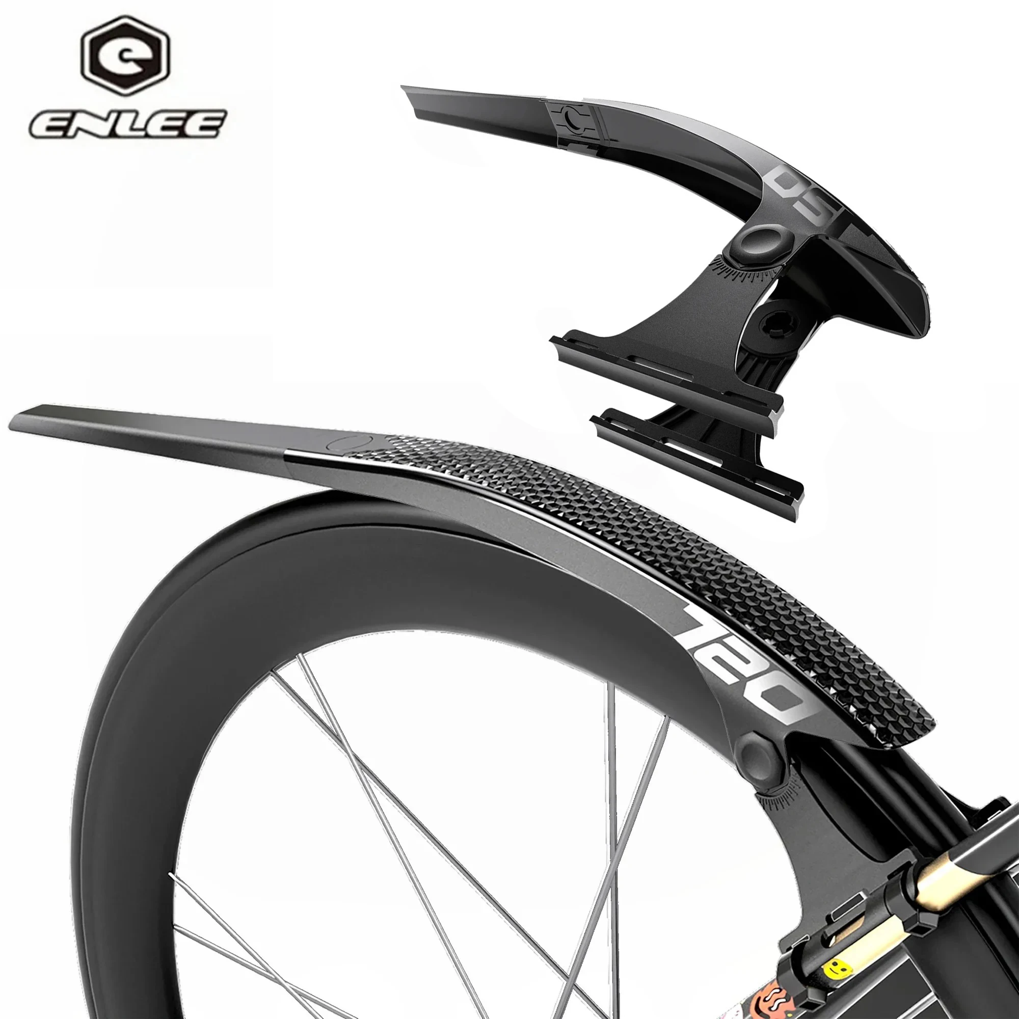 

ENLEE 1/2PCS MTB Fenders Mountain Road Bicycle Front/Rear Tire Quick Release Extended Adjustable Rain Guards Cycling Gear