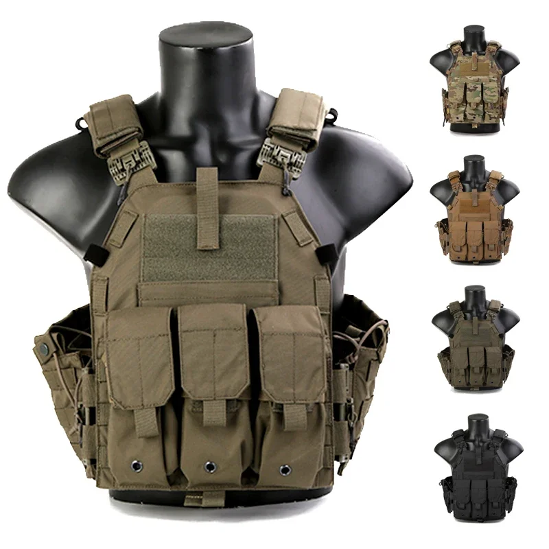 Nylon Armored Vest Outdoor, Combat Equipment Training Equipment Men's Tactical Vest