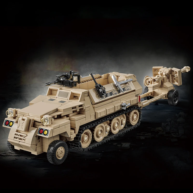 562-piece tank and armored personnel carrier building block assembly model, featuring realistic details - made of durable ABS, p