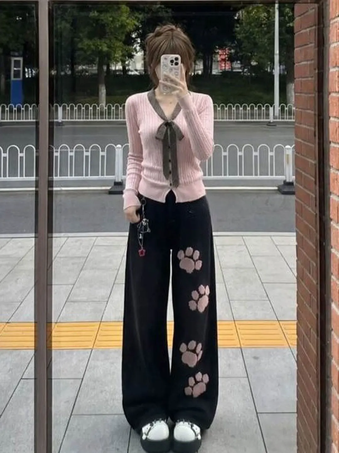 

Корейский женский свитер с эффектом похудения, красивый, уникальный, весенний, модный, маленького размера, с узлом, длинными рукавами, V-образным вырезом