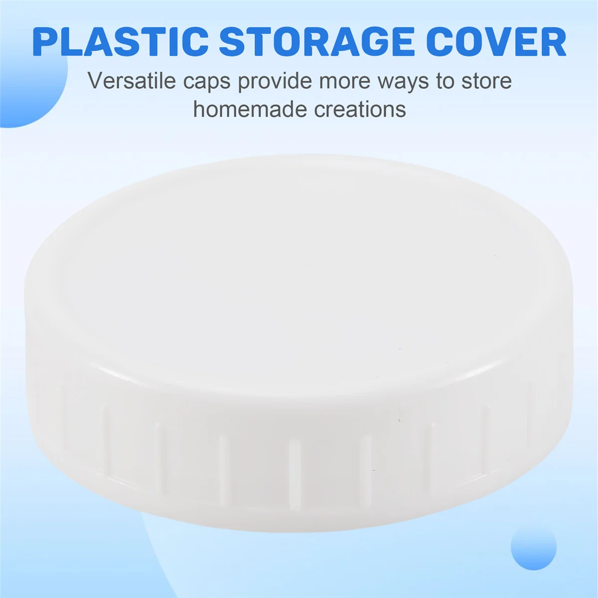 Regular Mouth Lids for Mason Jar Lids Plastic Storage Caps for Mason Canning Jars and More, Standard, Dia 70mm