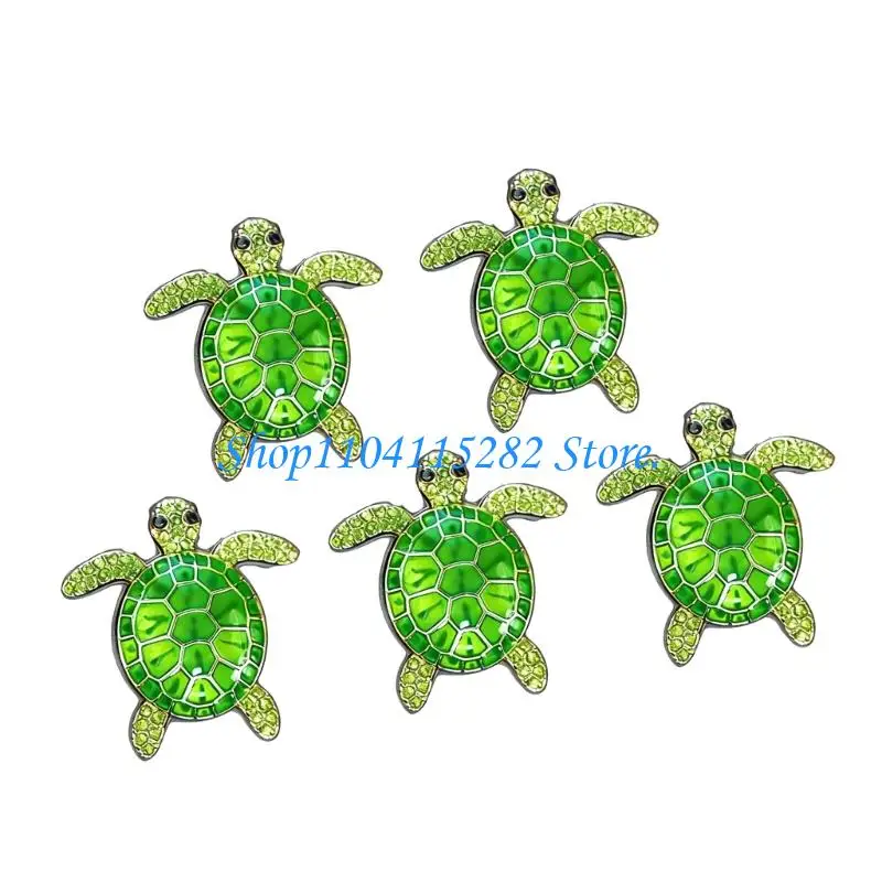 Elegant Tortoise Alloy Car Vent Clips Pack Of 5 for Air Freshener Decors