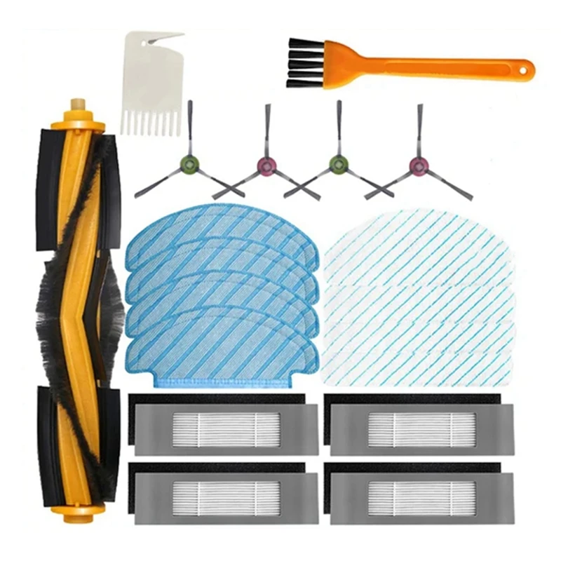 Запчасти для робота-пылесоса Yeedi Vac Hybrid/Vac Max/Vac 2/Vac 2 Pro/Vac Station, основная боковая щетка, Hepa фильтр, швабра