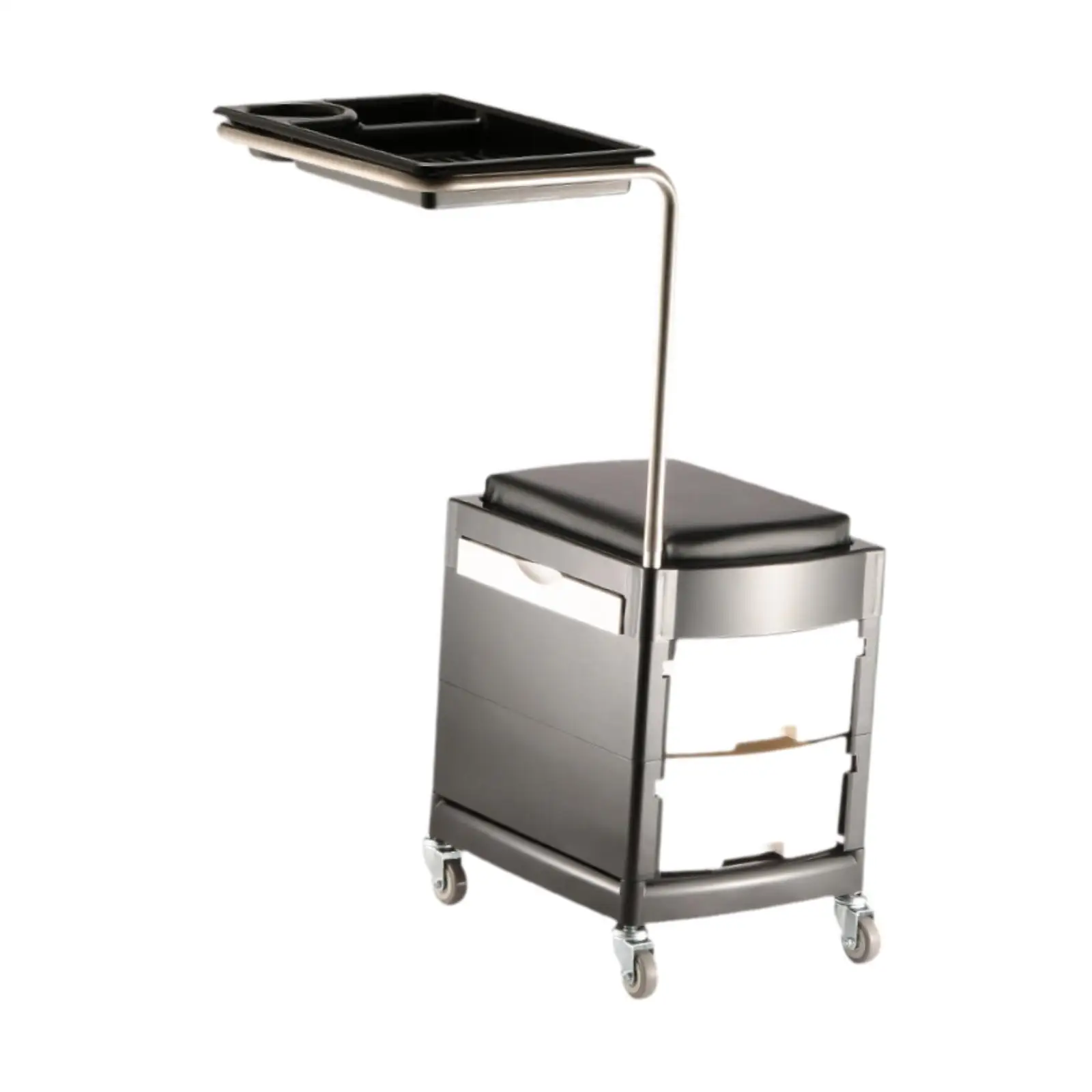 

Salon Tray Trolley with Wheels Multipurpose Portable Movable Salon Tray Cart on Wheels for Beauty Hairdresser Barber SPA Home