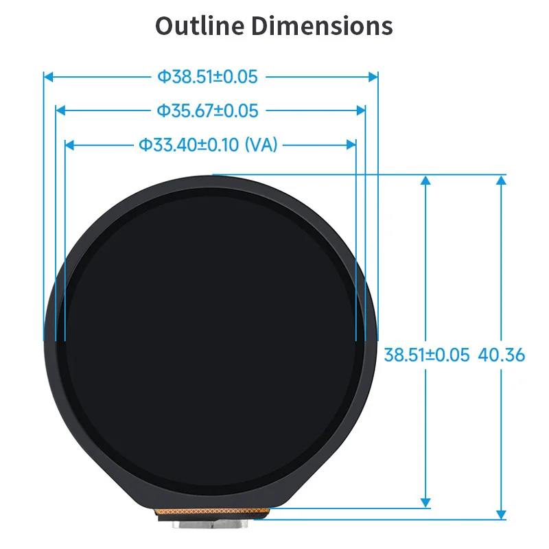 Imagem -06 - Placa de Desenvolvimento com Tela Sensível ao Toque Display Lcd Redondo com Wifi Acelerômetro Bluetooth Ble Sensor Giroscópio 1.28 Esp32-s3