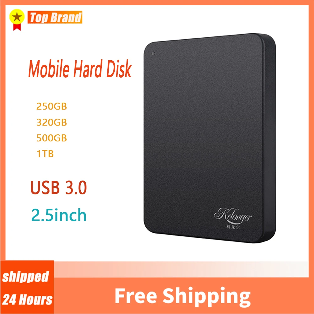 

USB 3.0 HDD Mobile Hard Disk 2.5inch SATA SSD Storage Devices 250GB 320GB 500GB 1TB High Transfer Speed External Hard Drive