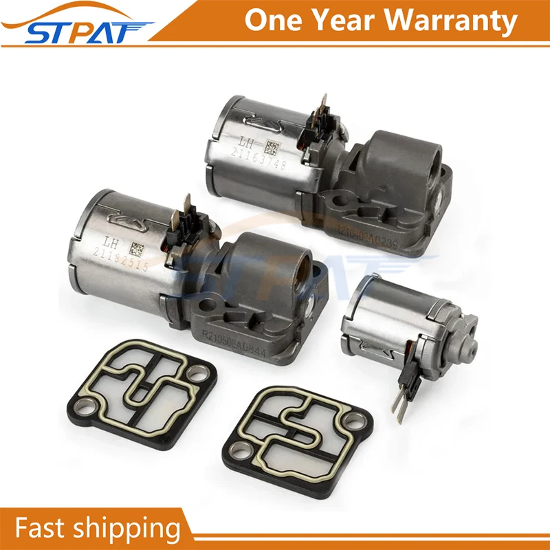 STPAT 0B5 DL501 Transmission Solenoids + Gasket For Audi A4 A5 A6 A7 Q5 2008-2011 Repair 7 Speed F/AWD 0B5 Gearbox Car parts