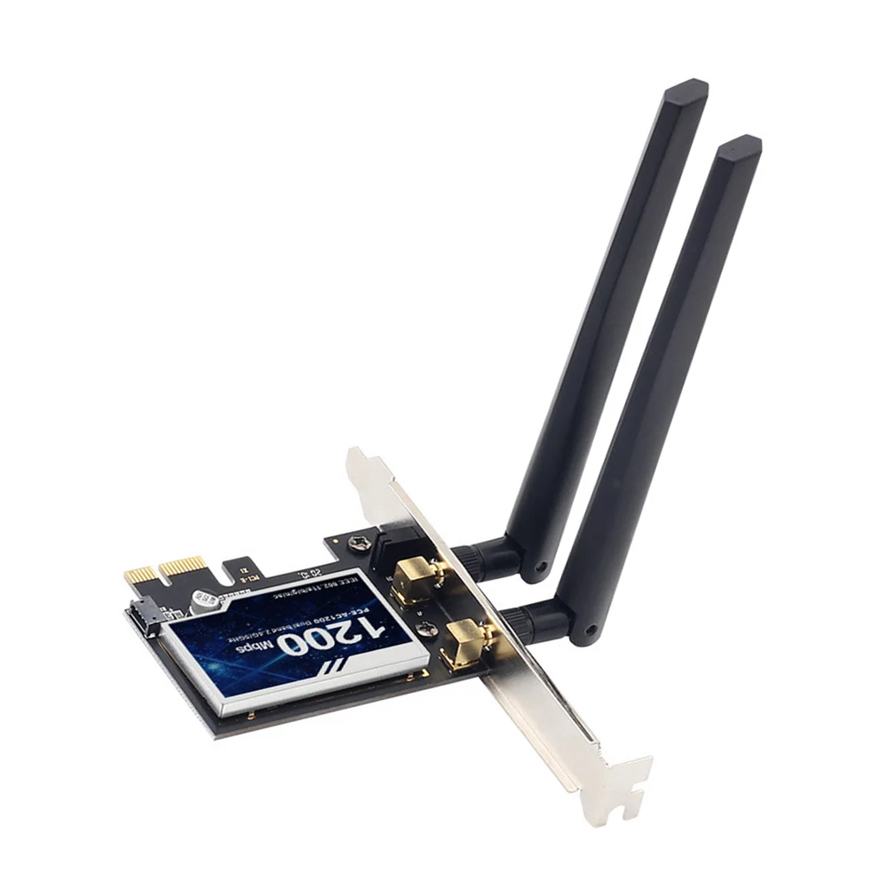 محول WiFi 4.0 PCI-E متوافق مع البلوتوث 802.11ac بطاقة WiFi لمايكروسوفت ويندوز 7/8/10/11 لينكس