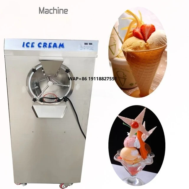 

Stainless Steel Hard Ice Cream Maker Hard Ice Cream Machine Spare Parts Vertical Batch Freezer Machine