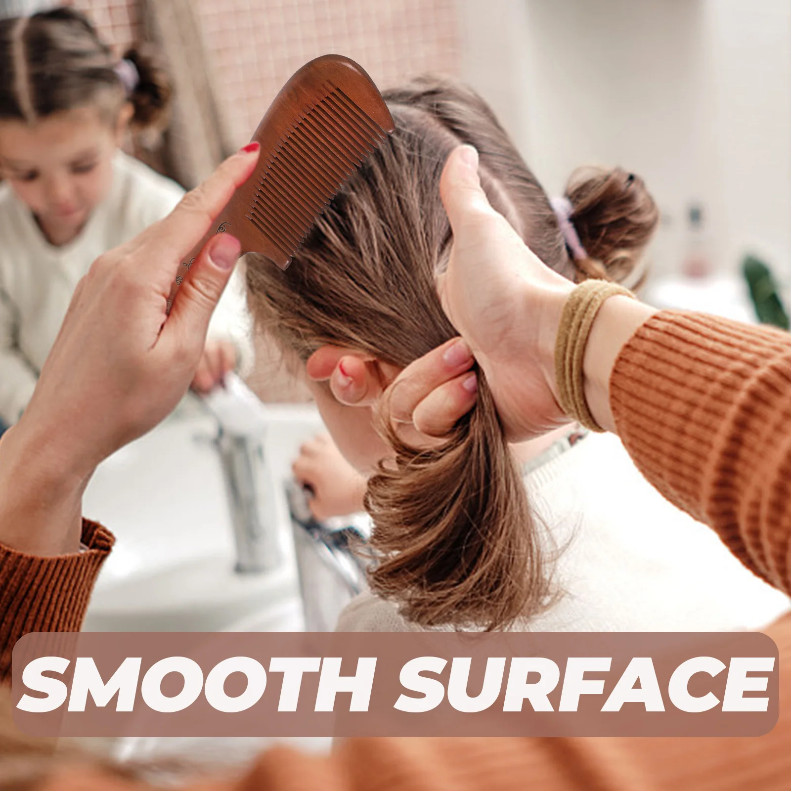 

Natural Sandalwood Thickened Carved Teeth Anti-Static Wooden Massage Comb For Hair Styling Portable Wood Woman Hair Comb