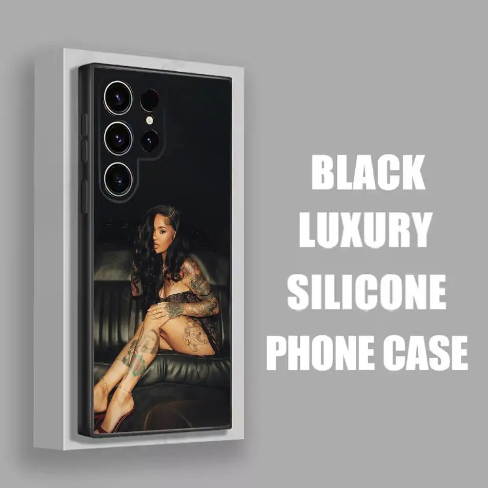 K-Kehlani Folded Crash Phone Case For Samsung S25,S24,S21,S22,S23,S30,Ultra,S20,Plus,Fe,Lite,5G Black Cover - Image 4