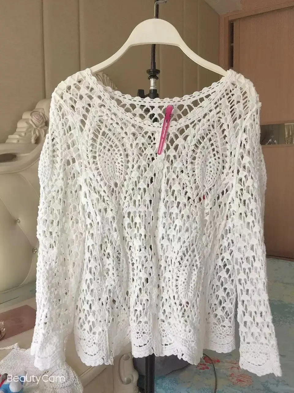 European and American Style Female Clothes Short Sleeve Summer Fashion Hollow Out Floral Top Woman Cotton Shirts Sweet Cardigans