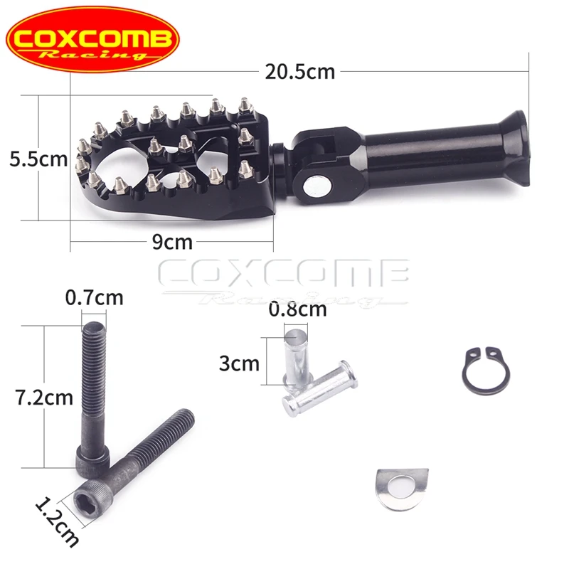 Cross Country Style Passenger Front/Rear Platform Foot Peg Footrest Clamp Bracket For Harley Softail Slim ​Low Rider Street Bob