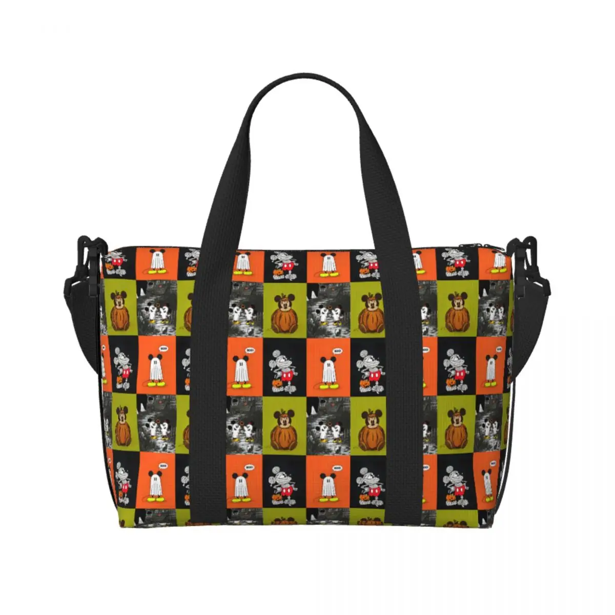 

Custom Minnie Anime Mickey Mouse Friends Cartoon Collage Beach Tote Bag Women Extra Large Gym Carry On Travel Shopping Bags