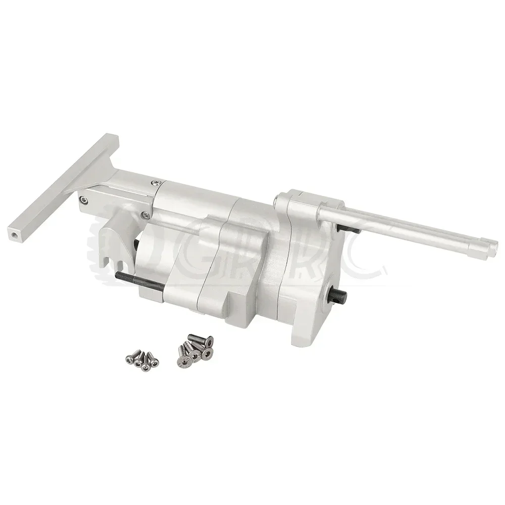 1/10 Rc Auto Metalen Transmissie Versnellingsbak Montage Met Versnellingen Chassis Mount Voor Rc Crawler Auto Axiale Scx10 Pro Upgrade Onderdelen