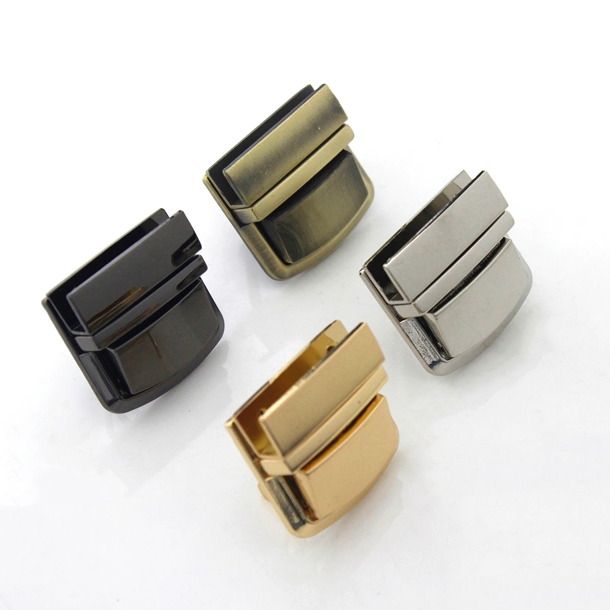 1 sztuk metalowy język blokady moda piękny blokada Push dla DIY torebka torba torebka bagażu sprzętu zamknięcia akcesoria do toreb