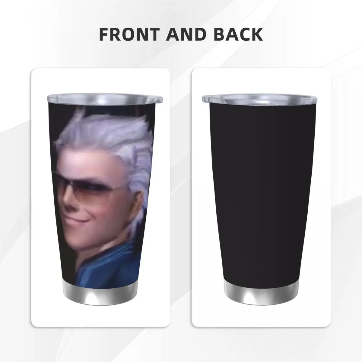 

Vergil From The Devil May Cry Seri Stainless Steel Tumbler Vacuum Insulated Mugs Thermal Cold Cups Straw With Lid 20oz