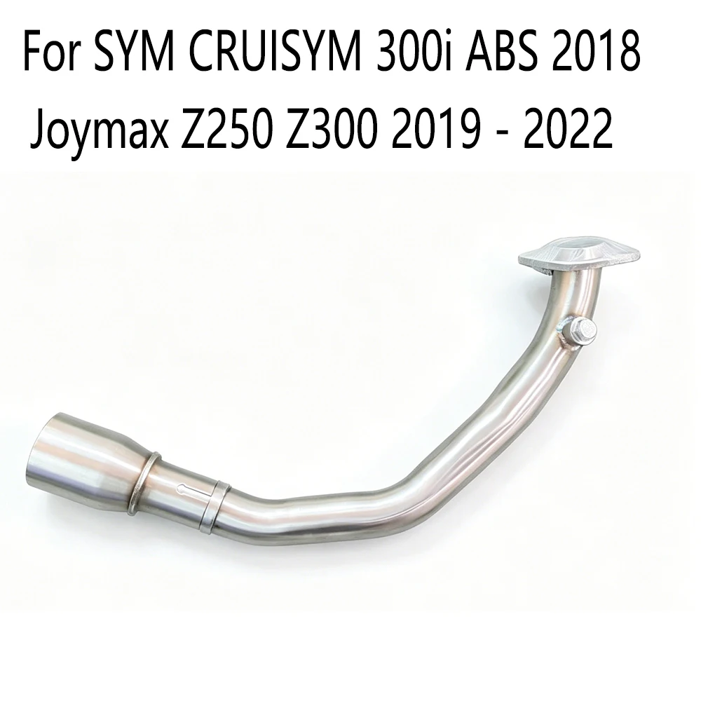 Slip On Motorccyle Exhaust Escape Scooter Front Link Pipe For SYM CRUISYM 300i ABS 2018 Joymax Z250 Z300 2019 - 2022