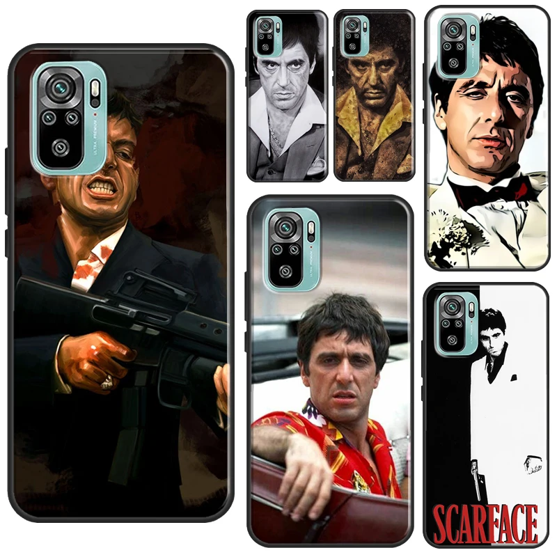 Tony Montana Scarface Al Pacino Case For Xiaomi Redmi Note 12 Pro 8 9 10 11 Pro 9S 10S 11S 12S Redmi 12C 10C 9C 10A Cover